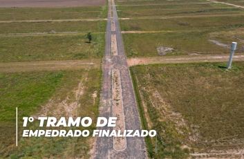 ¡El primer tramo de la avenida central empedrada en La Campiña es una realidad!