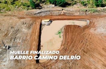 ¡Muelle finalizado en el Barrio Camino DelRío!