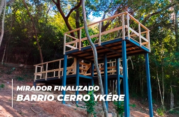 ¡Mirador finalizado en el Barrio Cerro Ykére, Caacupé!
