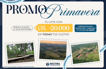 ¡RECIBIMOS A LA PRIMAVERA CON – GS 20.000 EN TODAS TUS CUOTAS!